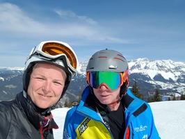 Jetzt gehen wir auch Ski fahren